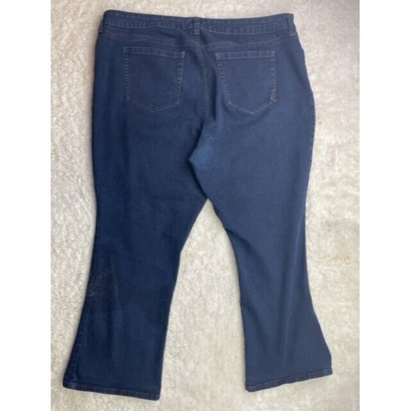 Style & Co Size 20 WP Womens Jeans Boot Leg Stretch Dark Wash High Rise … - Picture 2 of 4